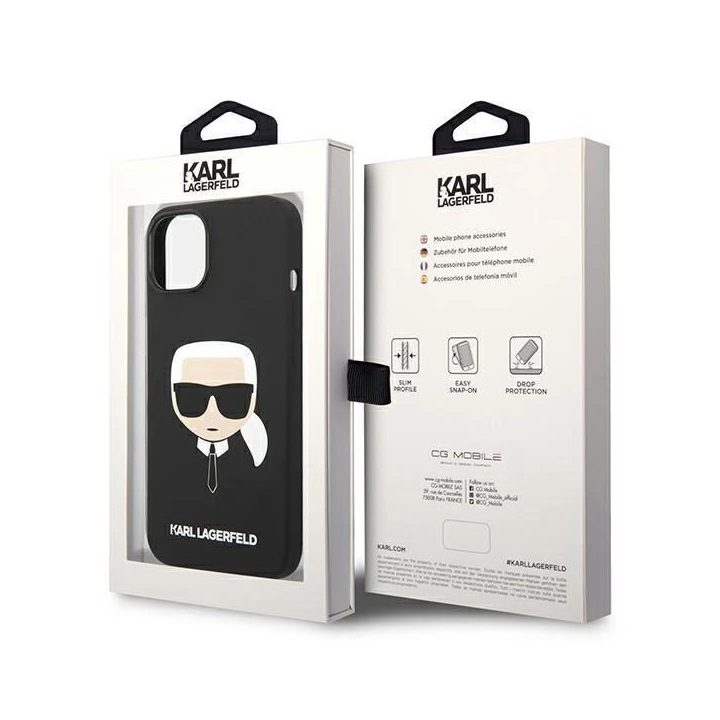Dėklas Karl Lagerfeld Silicone Karl's Head MagSafe iPhone 14 Plus - Pagrindinis