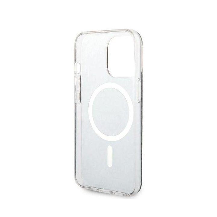 Komplektas Guess GUBPP13LH4EACSK Dėklas + įkroviklis iPhone 13 Pro juodas/juodas deklas 4G Spausdinti MagSafe