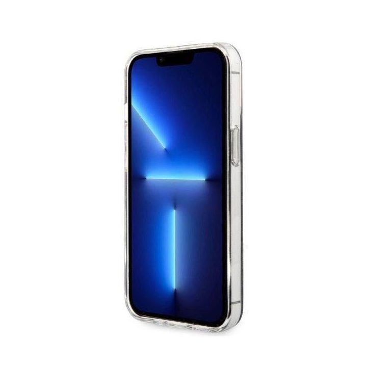 Komplektas Guess GUBPP13LH4EACSK Dėklas + įkroviklis iPhone 13 Pro juodas/juodas deklas 4G Spausdinti MagSafe