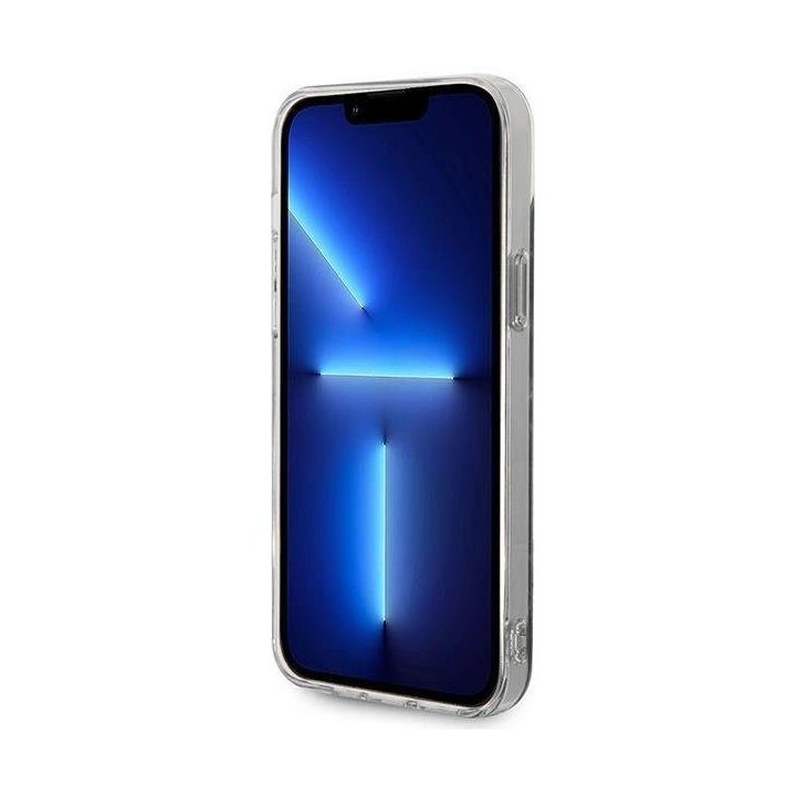Komplektas Guess GUBPP14SHMEACSK Dėklas+įkroviklis iPhone 14 6.1 juodos/juodos spalvos deklas Marble MagSafe