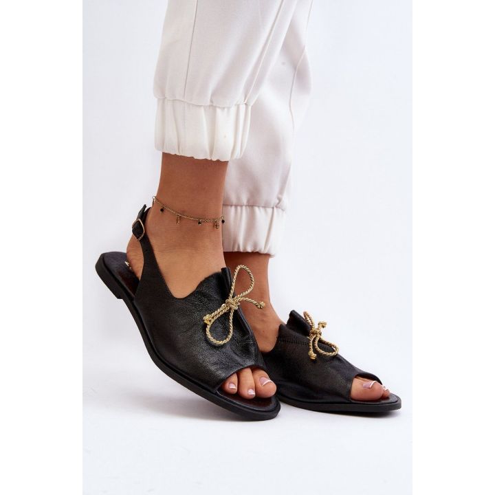 plokšti sandalai Zazoo 2898 Black
