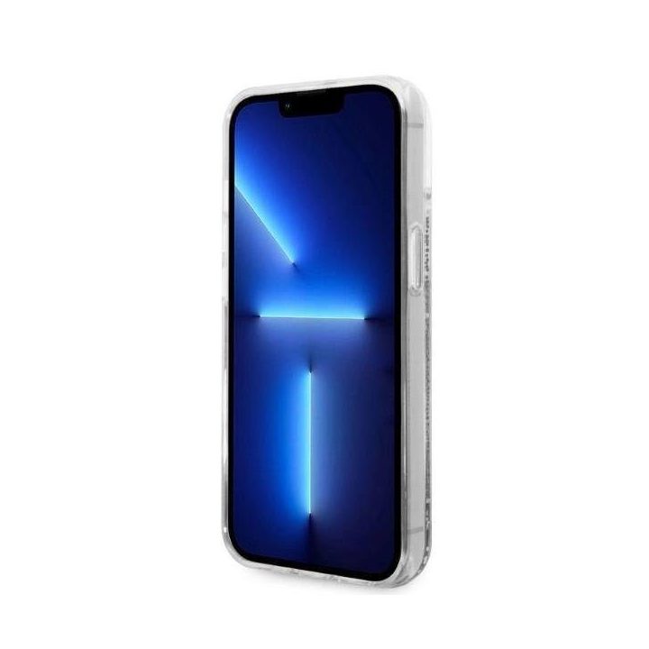 Karl Lagerfeld KLHCP14MLNKHCH iPhone 14 Plus 6,7 sidabrinis/sidabrinis deklas Glitter Karl Head