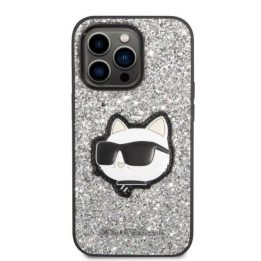 Karl Lagerfeld KLHCP14XG2CPS iPhone 14 Pro Max 6,7 sidabrinis/sidabrinis deklas Glitter Choupette Patch
