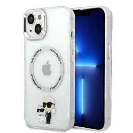 Karl Lagerfeld KLHMP14MHNKCIT iPhone 14 Plus 6,7 deklas skaidrus Iconic Karl&Choupette Magsafe