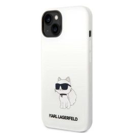 Karl Lagerfeld KLHMP14MSNCHBCH iPhone 14 Plus 6,7 deklas baltas/baltas silikoninis Choupette MagSafe