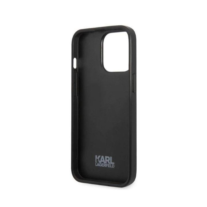 Karl Lagerfeld KLHCP13LPMNIKBL iPhone 13 Pro / 13 6,1 deklas mėlynas/mėlynas Monogram Ikonik Patch