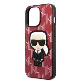Karl Lagerfeld KLHCP13LPMNIKPI iPhone 13 Pro / 13 6,1 deklas raudona/raudona Monogram Ikonik Patch