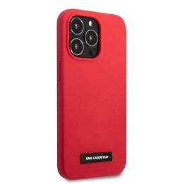 Karl Lagerfeld KLHCP13LSLMP1R iPhone 13 Pro / 13 6,1 deklas raudonas/raudonas Silikoninė plokštelė