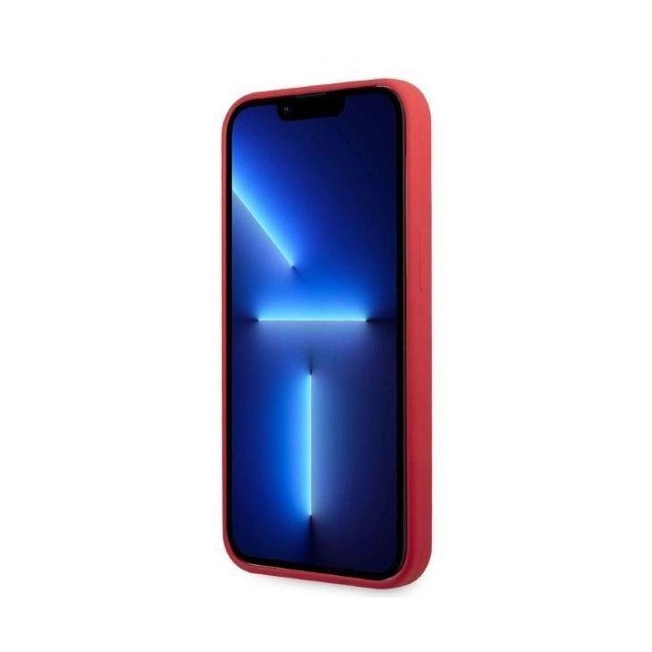 Karl Lagerfeld KLHCP13LSLMP1R iPhone 13 Pro / 13 6,1 deklas raudonas/raudonas Silikoninė plokštelė