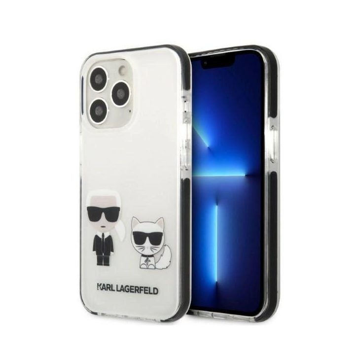 Karl Lagerfeld KLHCP13LTPEKCW iPhone 13 Pro / 13 6,1 deklas baltas/baltas Karl&Choupette