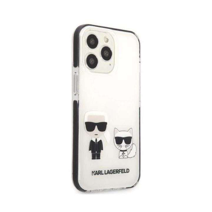 Karl Lagerfeld KLHCP13LTPEKCW iPhone 13 Pro / 13 6,1 deklas baltas/baltas Karl&Choupette