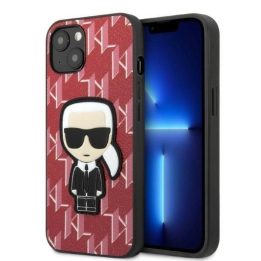 Karl Lagerfeld KLHCP13MPMNIKPI iPhone 13 6,1 deklas raudona/raudona Monogram Ikonik Patch