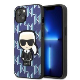 Karl Lagerfeld KLHCP13SPMNIKBL iPhone 13 mini 5,4 deklas mėlyna/mėlyna Monogram Ikonik Patch