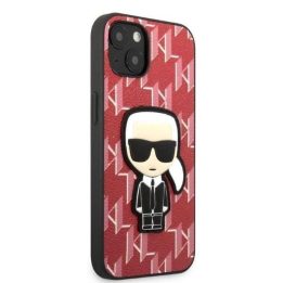 Karl Lagerfeld KLHCP13SPMNIKPI iPhone 13 mini 5,4 deklas raudona/raudona Monogram Ikonik Patch
