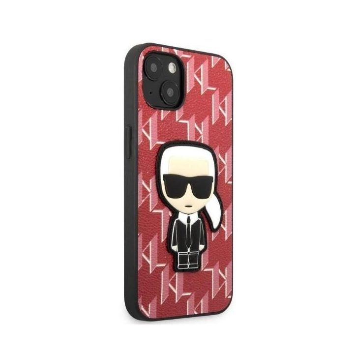 Karl Lagerfeld KLHCP13SPMNIKPI iPhone 13 mini 5,4 deklas raudona/raudona Monogram Ikonik Patch