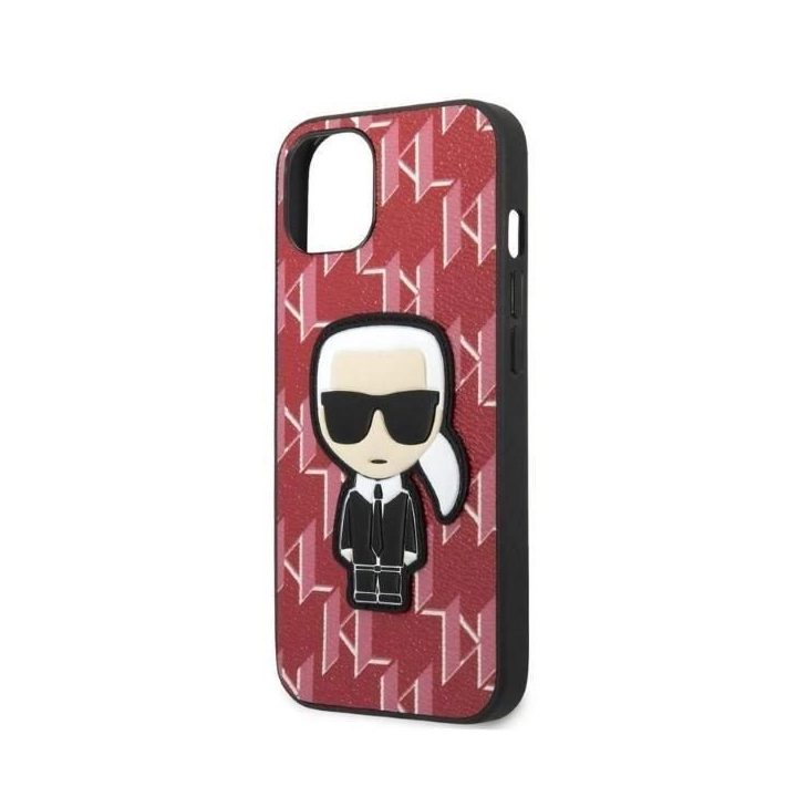 Karl Lagerfeld KLHCP13SPMNIKPI iPhone 13 mini 5,4 deklas raudona/raudona Monogram Ikonik Patch