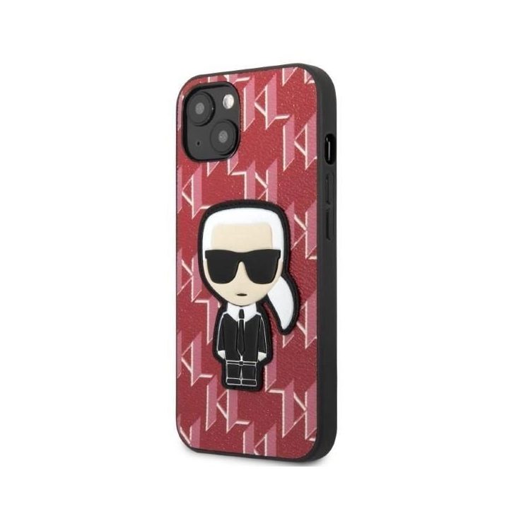 Karl Lagerfeld KLHCP13SPMNIKPI iPhone 13 mini 5,4 deklas raudona/raudona Monogram Ikonik Patch