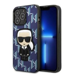 Karl Lagerfeld KLHCP13XPMNIKBL iPhone 13 Pro Max 6,7 deklas mėlyna/mėlyna Monogram Ikonik Patch