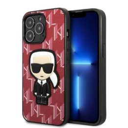 Karl Lagerfeld KLHCP13XPMNIKPI iPhone 13 Pro Max 6,7 deklas raudona/raudona Monogram Ikonik Patch