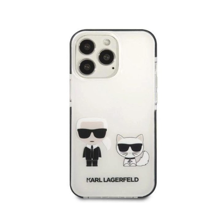 Karl Lagerfeld KLHCP13XTPEKCW iPhone 13 Pro Max 6,7 deklas baltas/baltas Karl&Choupette