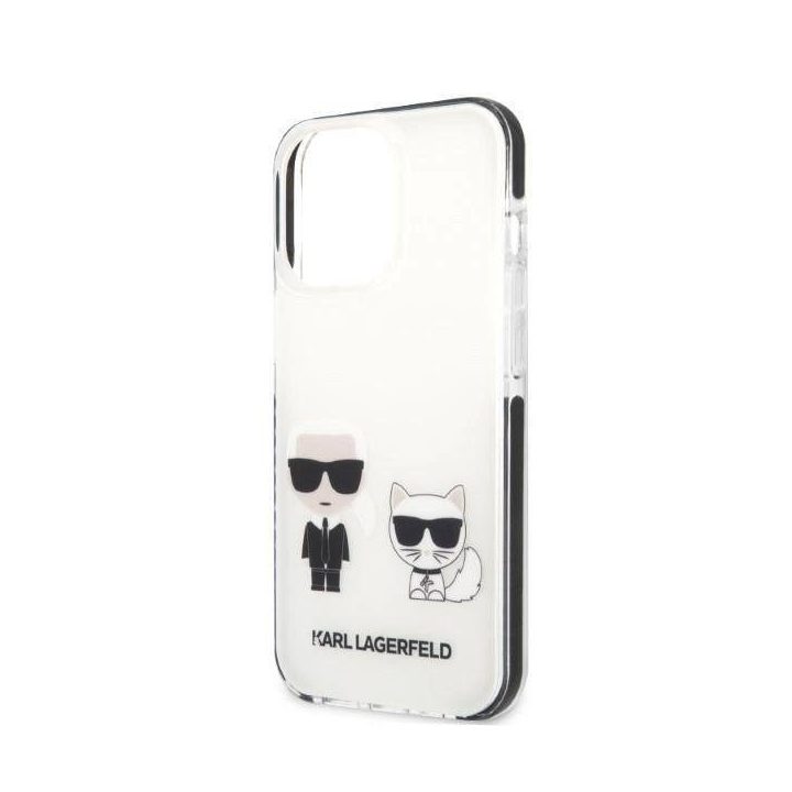Karl Lagerfeld KLHCP13XTPEKCW iPhone 13 Pro Max 6,7 deklas baltas/baltas Karl&Choupette