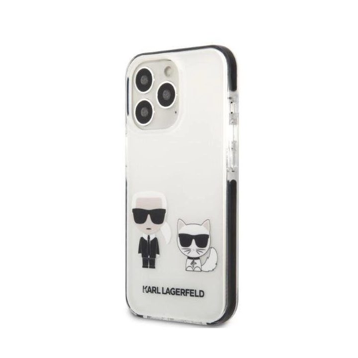 Karl Lagerfeld KLHCP13XTPEKCW iPhone 13 Pro Max 6,7 deklas baltas/baltas Karl&Choupette
