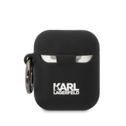 AirPods 1/2 dangtelis juodas/juodas Silikoninis Choupette Head 3D
