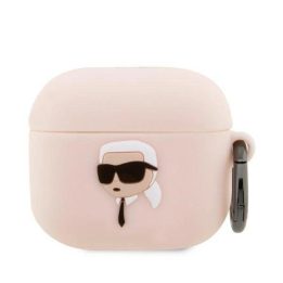 Karl Lagerfeld KLA3RUNIKP AirPods 3 dangtelis rožinis/rožinis Silikoninis Karl Head 3D