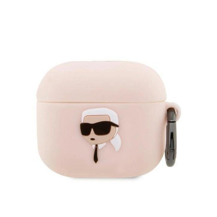 Karl Lagerfeld KLA3RUNIKP AirPods 3 dangtelis rožinis/rožinis Silikoninis Karl Head 3D