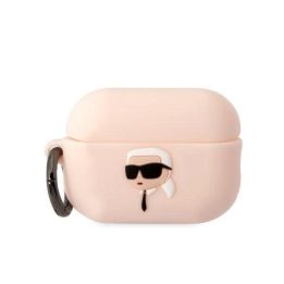 Karl Lagerfeld KLAP2RUNIKP AirPods Pro 2 dangtelis rožinis/rožinis Silikoninis Karl Head 3D