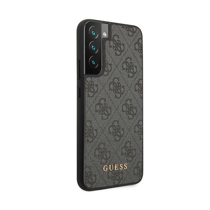 Guess GUHCS23SG4GFGR S23 S911 pilkas/pilkas deklas 4G Metalinis auksinis logotipas