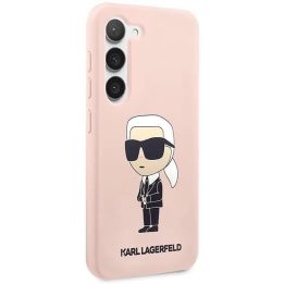 Karl Lagerfeld KLHCS23MSNIKBCP S23+ S916 deklas rožinis/rožinis Silikonas Ikonik