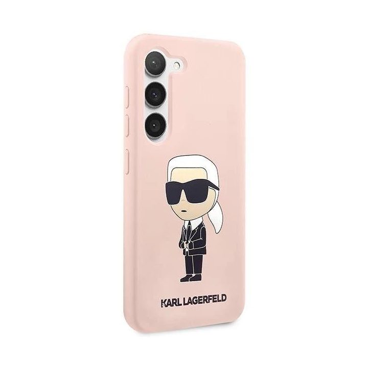 Karl Lagerfeld KLHCS23MSNIKBCP S23+ S916 deklas rožinis/rožinis Silikonas Ikonik