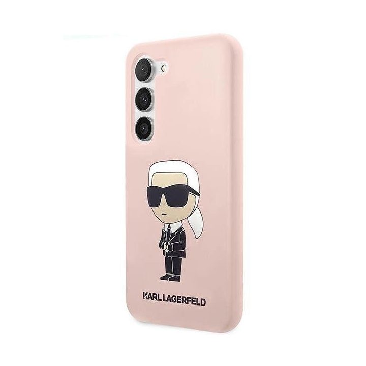 Karl Lagerfeld KLHCS23MSNIKBCP S23+ S916 deklas rožinis/rožinis Silikonas Ikonik