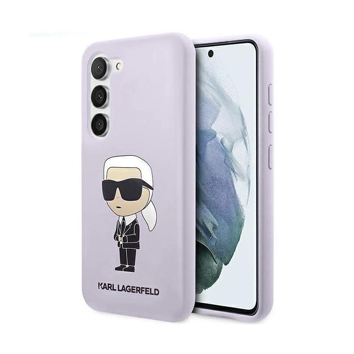 Karl Lagerfeld KLHCS23MSNIKBCU S23+ S916 deklas violetinė/violetinė Silikonas Ikonik