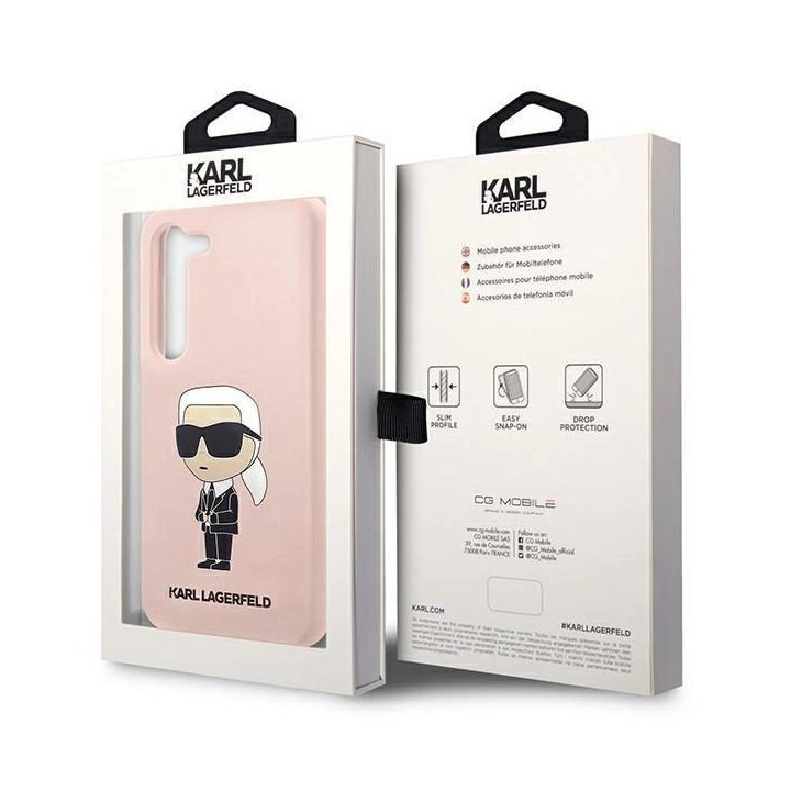 Karl Lagerfeld KLHCS23SSNIKBCP S23 S911 deklas rožinis/rožinis silikoninis Ikonik