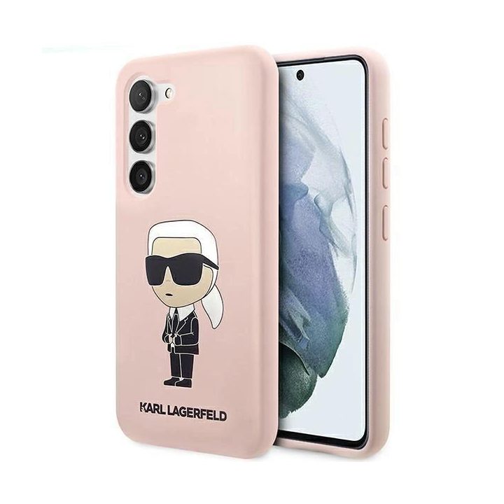 Karl Lagerfeld KLHCS23SSNIKBCP S23 S911 deklas rožinis/rožinis silikoninis Ikonik