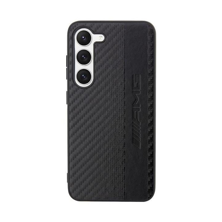 AMG AMHCS23MBLSCA S23+ S916 juodas/juodas deklas Carbon Stripe&Embossed