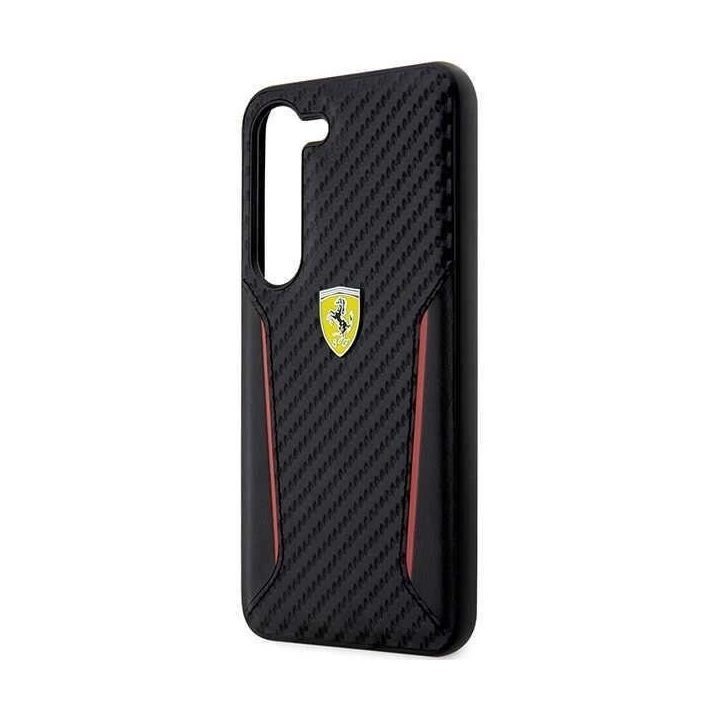Ferrari FEHCS23MNPYK S23+ S916 juodos/juodos spalvos deklas Kontrastiniai anglies kraštai