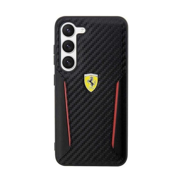 Ferrari FEHCS23MNPYK S23+ S916 juodos/juodos spalvos deklas Kontrastiniai anglies kraštai