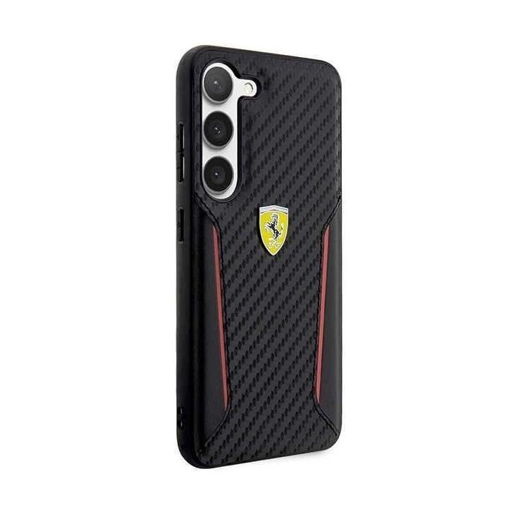 Ferrari FEHCS23MNPYK S23+ S916 juodos/juodos spalvos deklas Kontrastiniai anglies kraštai