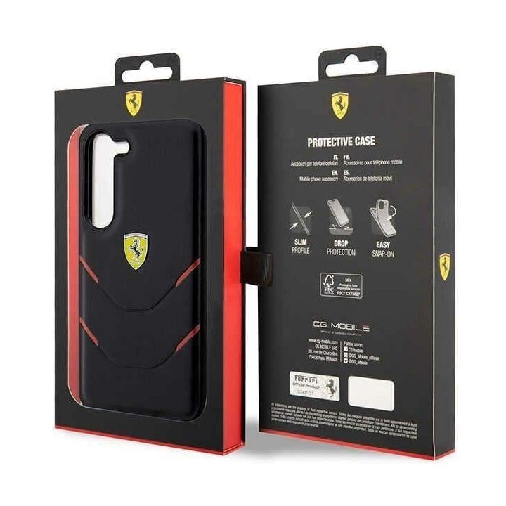 Ferrari FEHCS23SPBAK S23 S911 juodos/juodos spalvos deklas Karšto antspaudo linijos