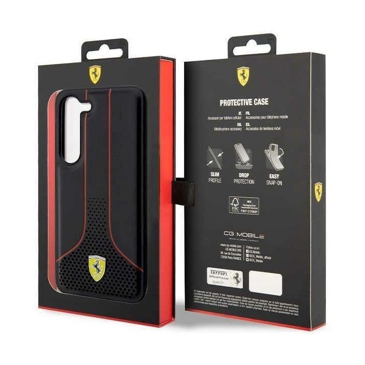 Ferrari FEHCS23SPCSK S23 S911 juodos/juodos spalvos deklas Perforuotas 296 P