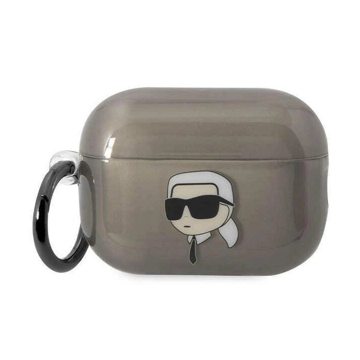 Karl Lagerfeld KKLAP2HNIKTCK Airpods Pro 2 dangtelis juodas/juodas Iconic Karl Lagerfeld