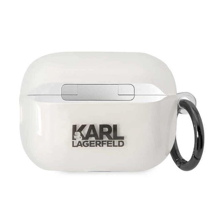Karl Lagerfeld KLAP2HNCHTCT Airpods Pro 2 dangtelis skaidrus Ikonik Choupette