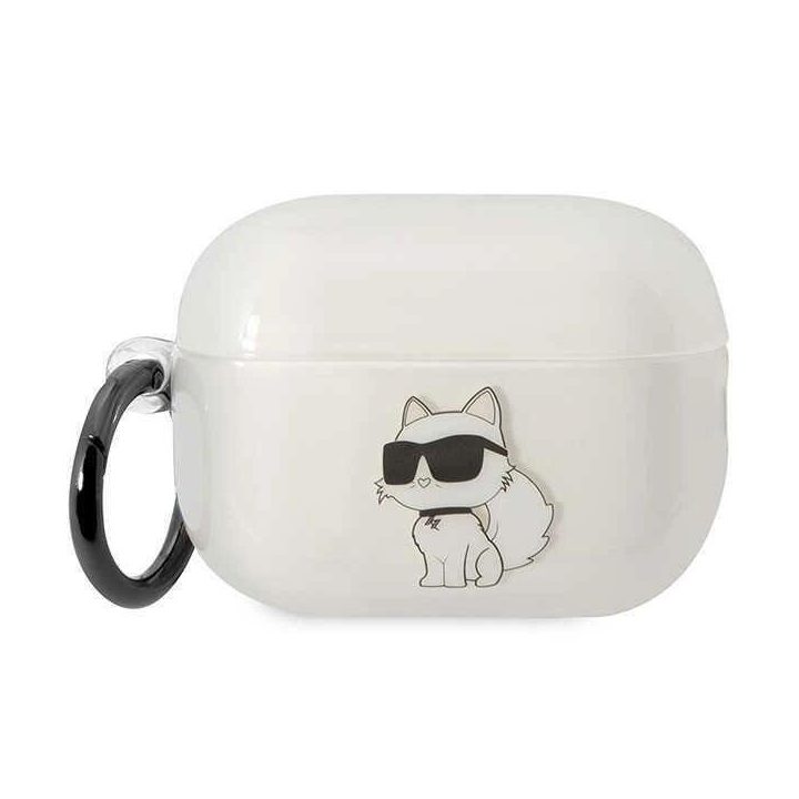 Karl Lagerfeld KLAP2HNCHTCT Airpods Pro 2 dangtelis skaidrus Ikonik Choupette