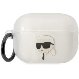 Karl Lagerfeld KLAP2HNIKTCT Airpods Pro 2 dangtelis skaidrus Iconic Karl Lagerfeld
