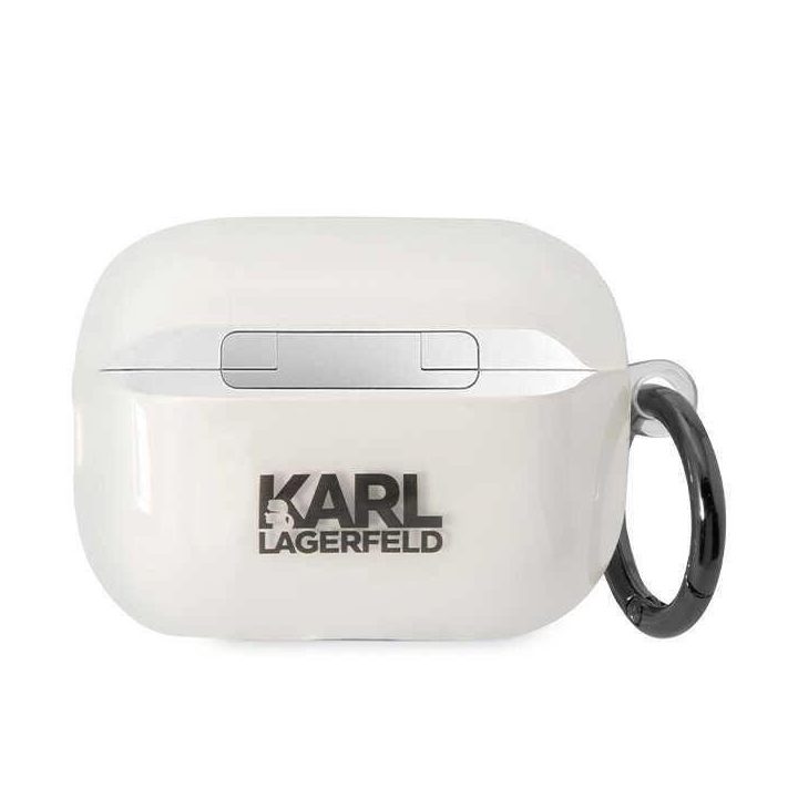 Karl Lagerfeld KLAP2HNIKTCT Airpods Pro 2 dangtelis skaidrus Iconic Karl Lagerfeld