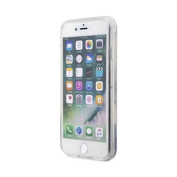 Karl Lagerfeld KLHCI8LNKHCH iPhone 7/8/ SE 2020/2022 sidabrinis/sidabrinis deklas Glitter Karl Head