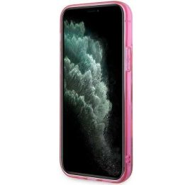 Karl Lagerfeld KLHCP12MLNCHCP iPhone 12/ 12 Pro 6,1 rausvas/rožinis deklas Glitter Choupette Head